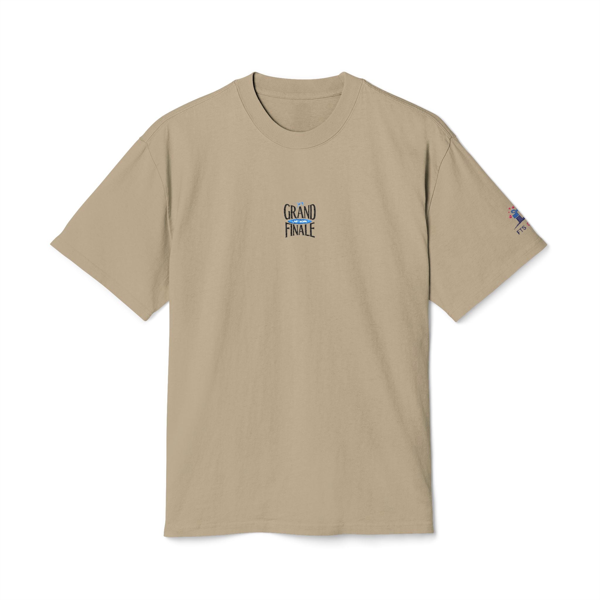 Grand Finale Tee — Minimal Embroidered Casual T‑Shirt