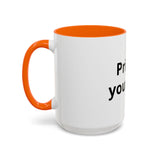 Accent Coffee Mug — Customizable "Print It Your Way" Black-Accent Ceramic Mug (11/15oz)