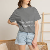 Customizable T-Shirt — "Personalize it your way" Front & Back Name Tee