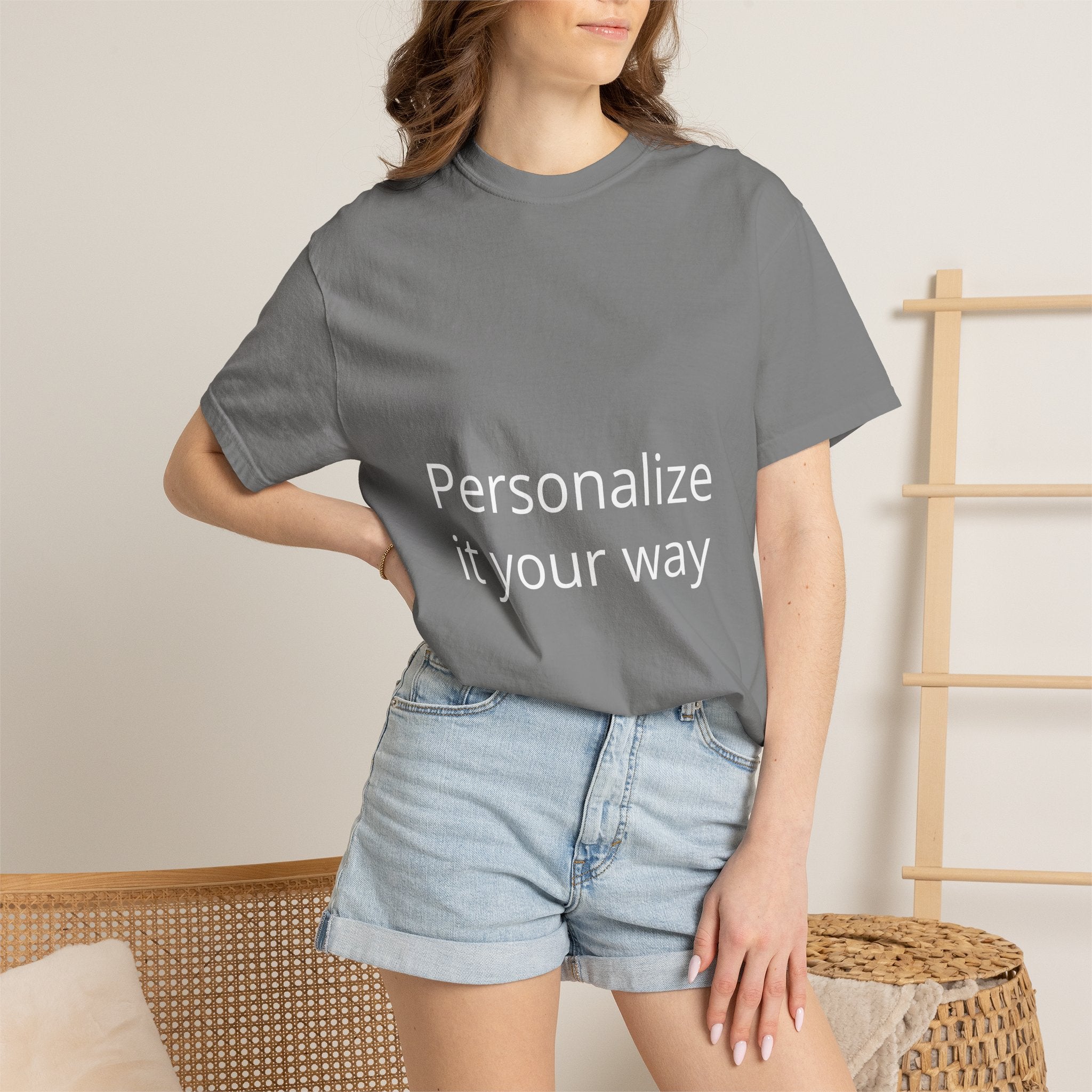 Customizable T-Shirt — "Personalize it your way" Front & Back Name Tee