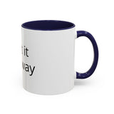 Accent Coffee Mug — Customizable "Print It Your Way" Black-Accent Ceramic Mug (11/15oz)