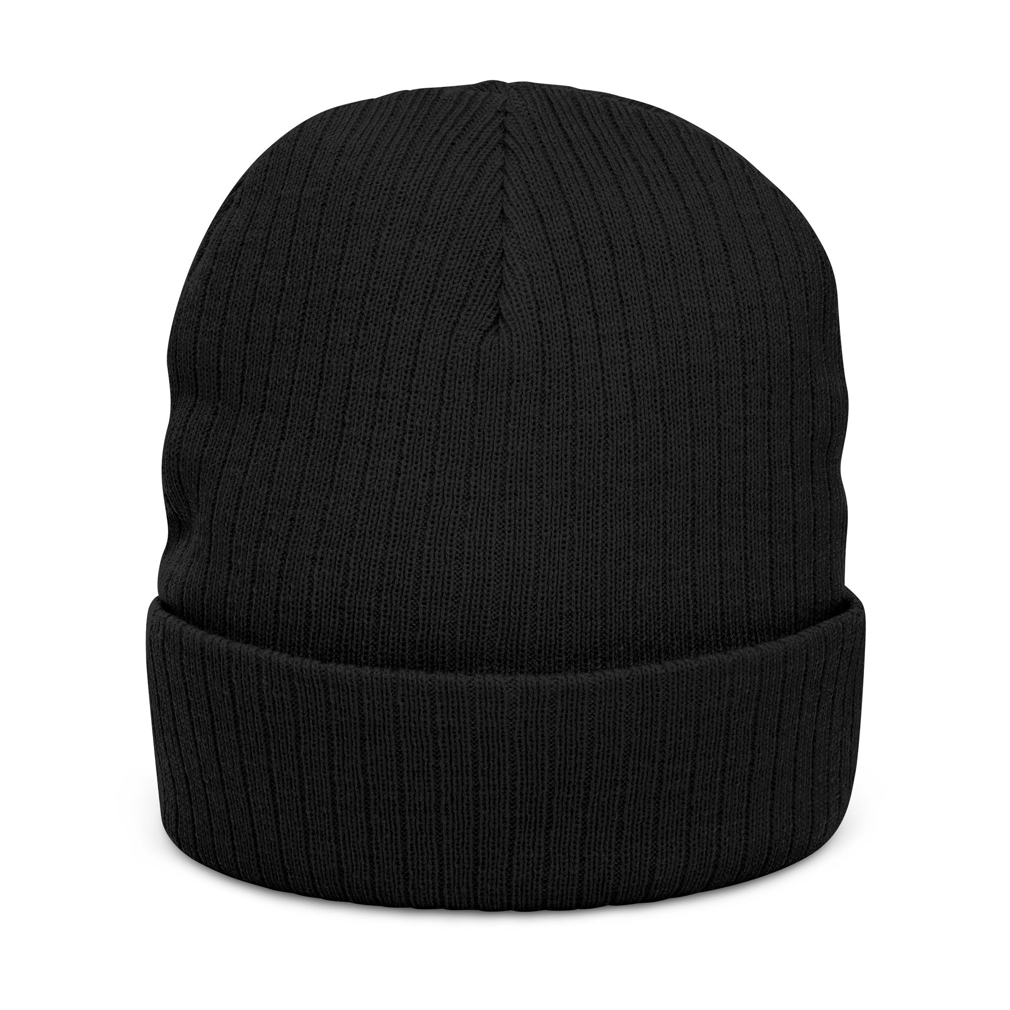 Embroidered Ribbed Beanie — 'Print it your way' Cozy Knit Hat