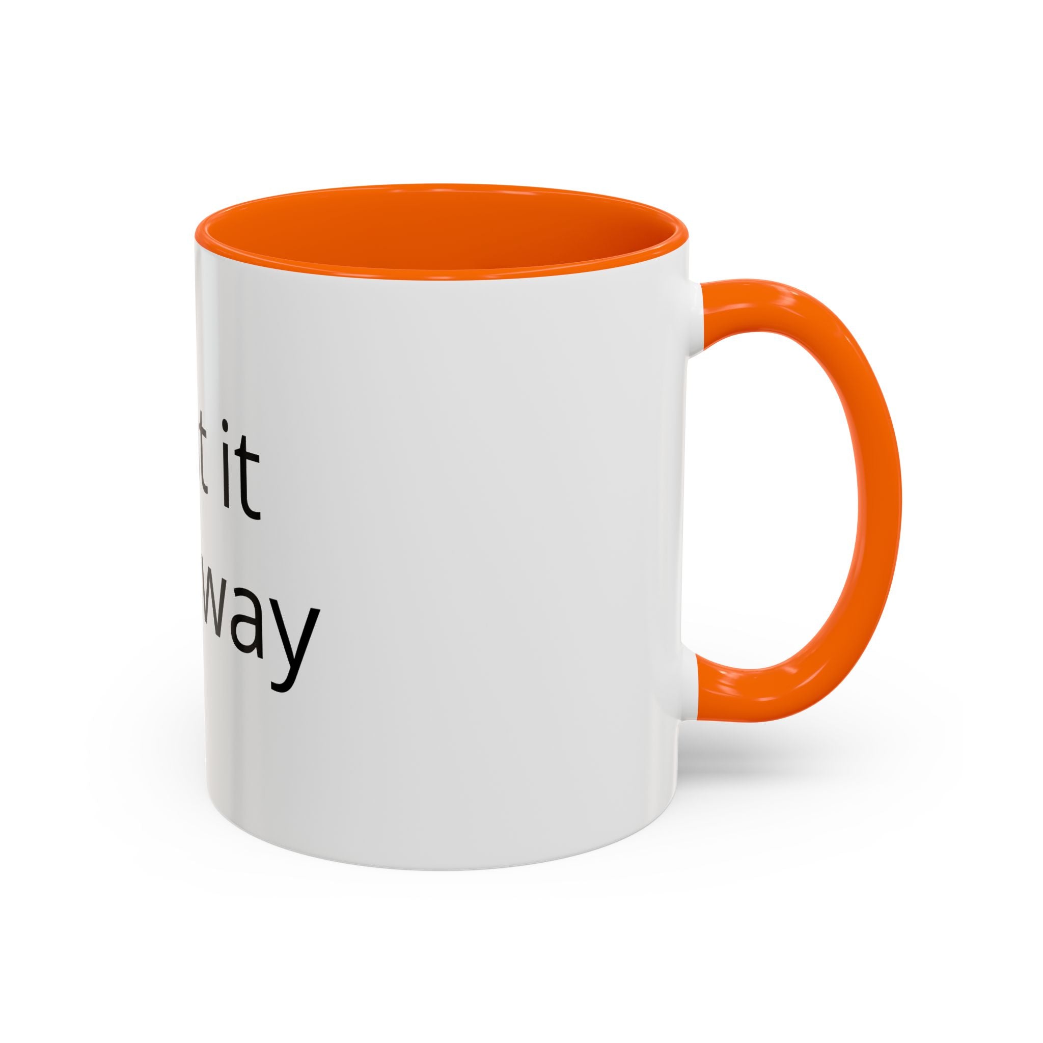 Accent Coffee Mug — Customizable "Print It Your Way" Black-Accent Ceramic Mug (11/15oz)