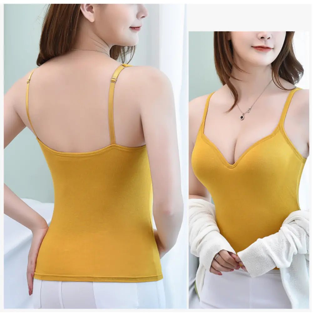 Women's V-neck Soft Breathable Padded Sling Top