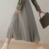 Luxury Elastic Pleated Skirt for Women - Elegant Style