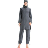 2019 Women's Lightweight Modest Swimwear Set with Hoodie