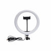 10-Inch Desktop Phone Stand with Ring Light for Selfies
