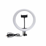 10-Inch Desktop Phone Stand with Ring Light for Selfies