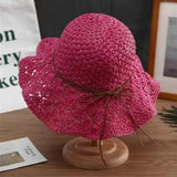 Handmade Crochet Straw Hat for Fashionable Look