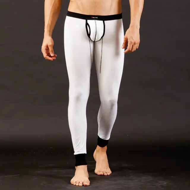 Men's Fashion Warm Long Johns with Penis Bag Tights
