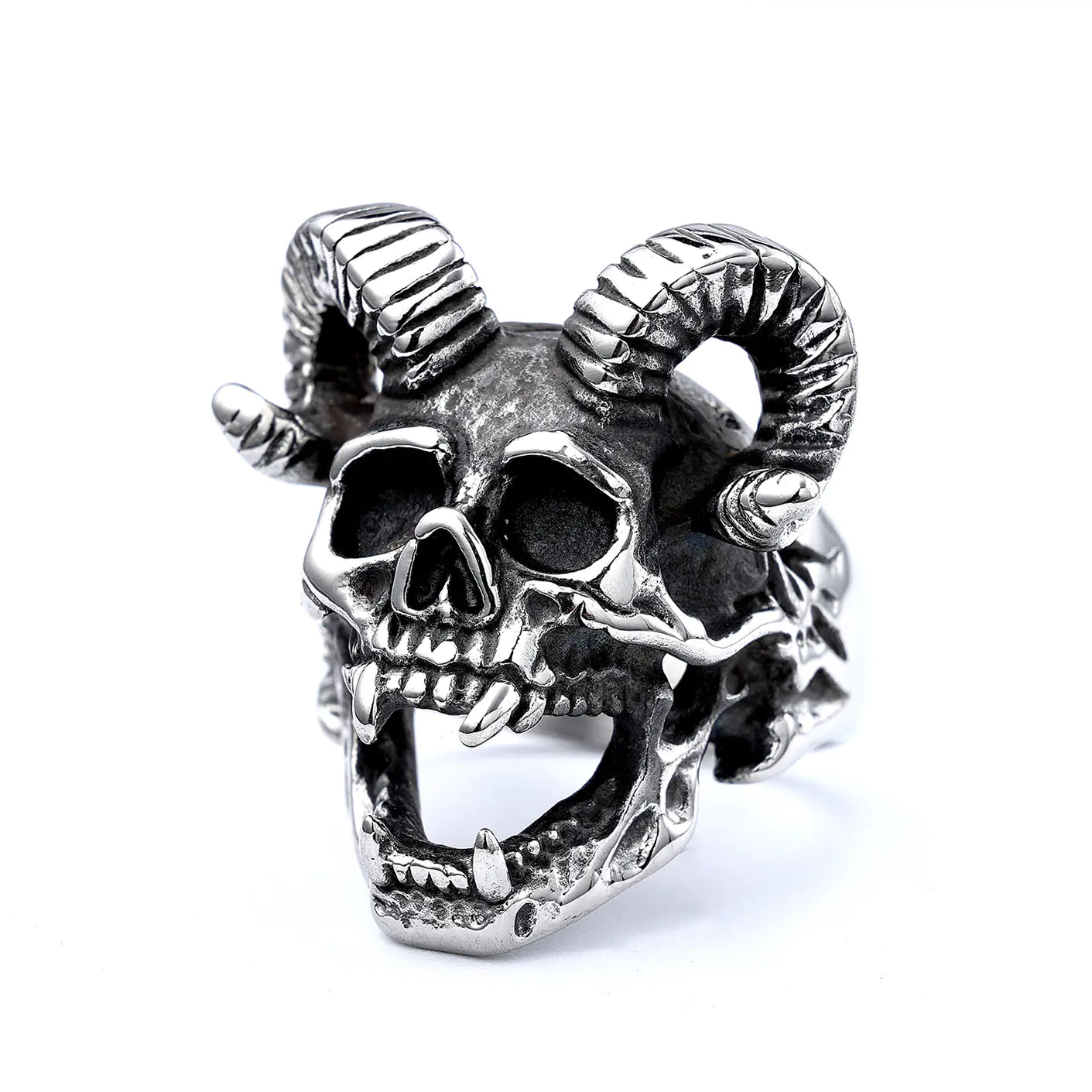 Titanium Steel Skull Ring - Stylish Wholesale Jewelry