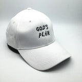 GOD'S PLAN Cotton Baseball Cap with Embroidery