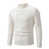 Men's Woven Casual Pullover Sweater Top