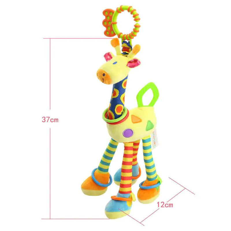 Giraffe Bed Bell Rattle and Car Hanging Toy