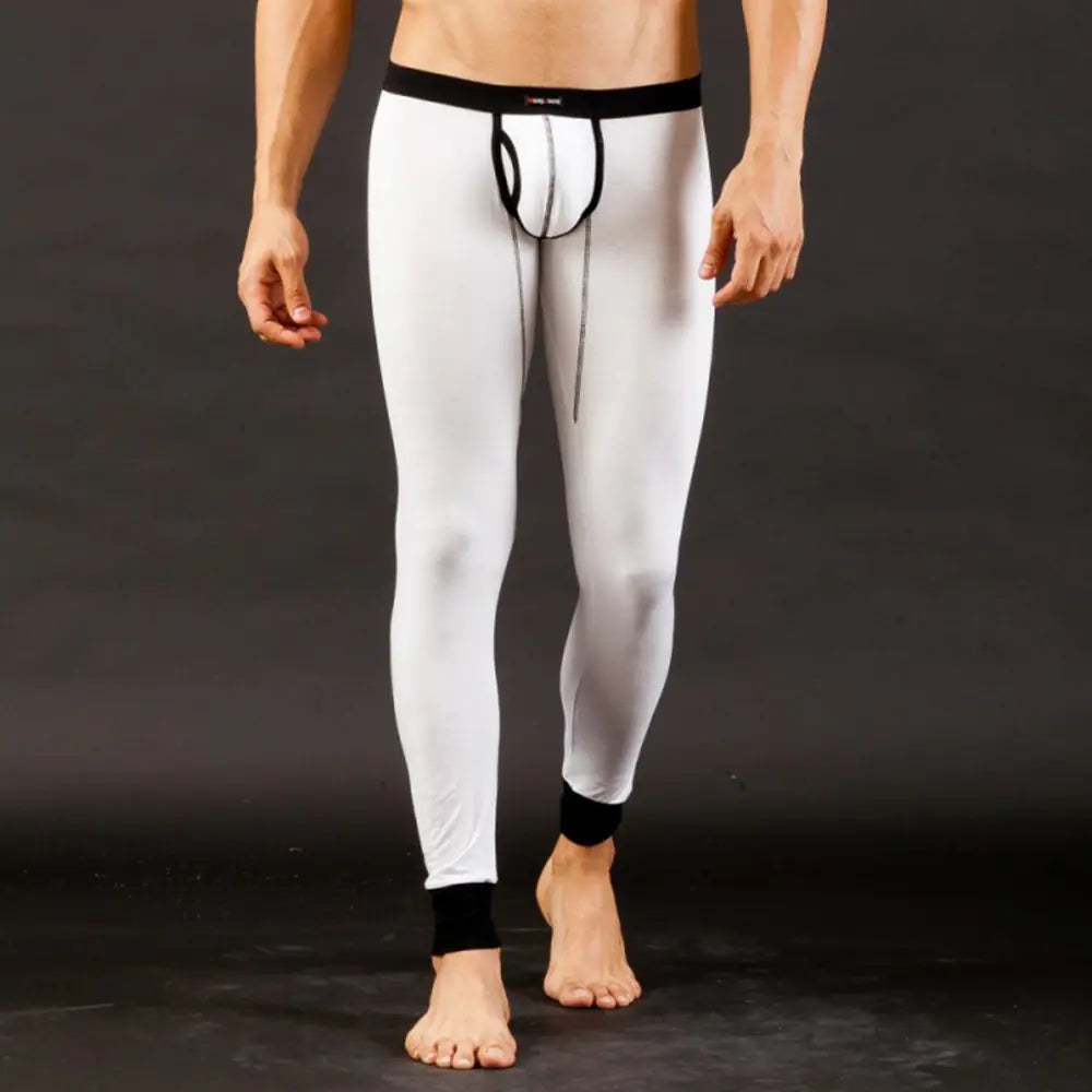 Men's Fashion Warm Long Johns with Penis Bag Tights