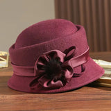 Retro Women's Wool Felt Top Hat