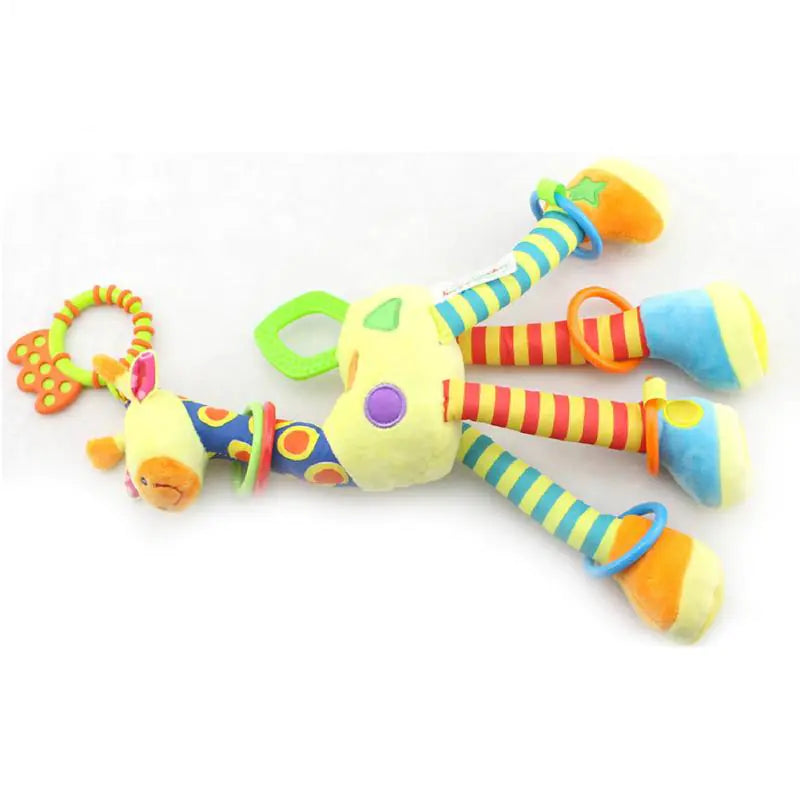 Giraffe Bed Bell Rattle and Car Hanging Toy