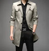 Men's Mid-Length Casual Windbreaker Jacket (Spring/Autumn)