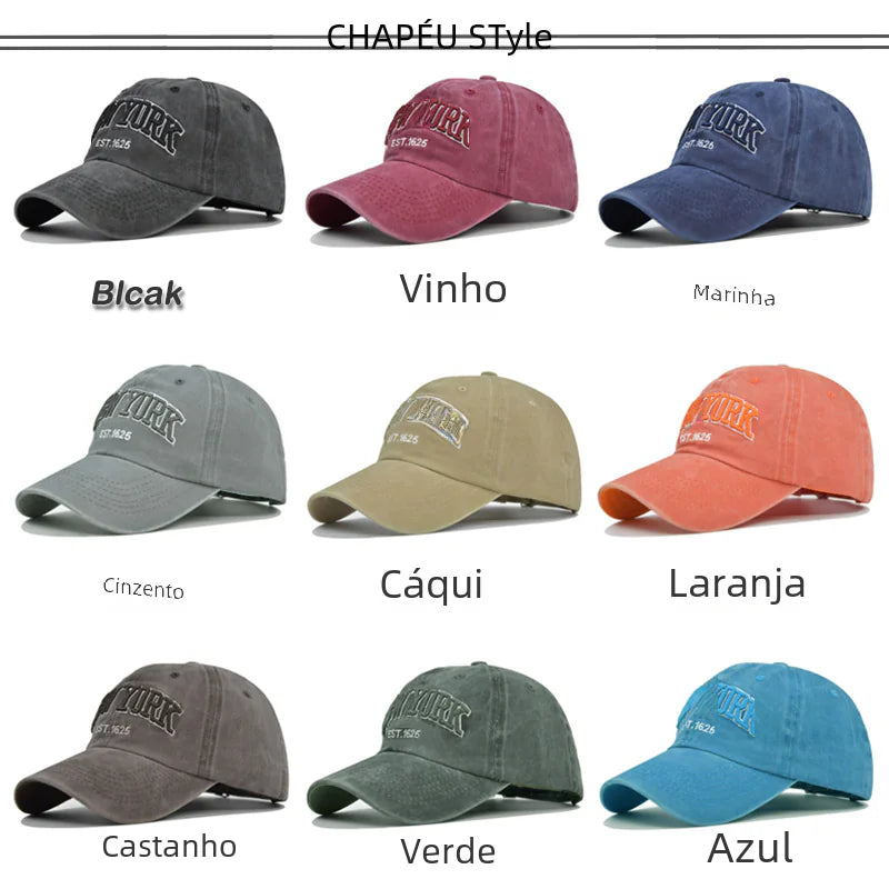 New York Embroidered Cotton Baseball Cap