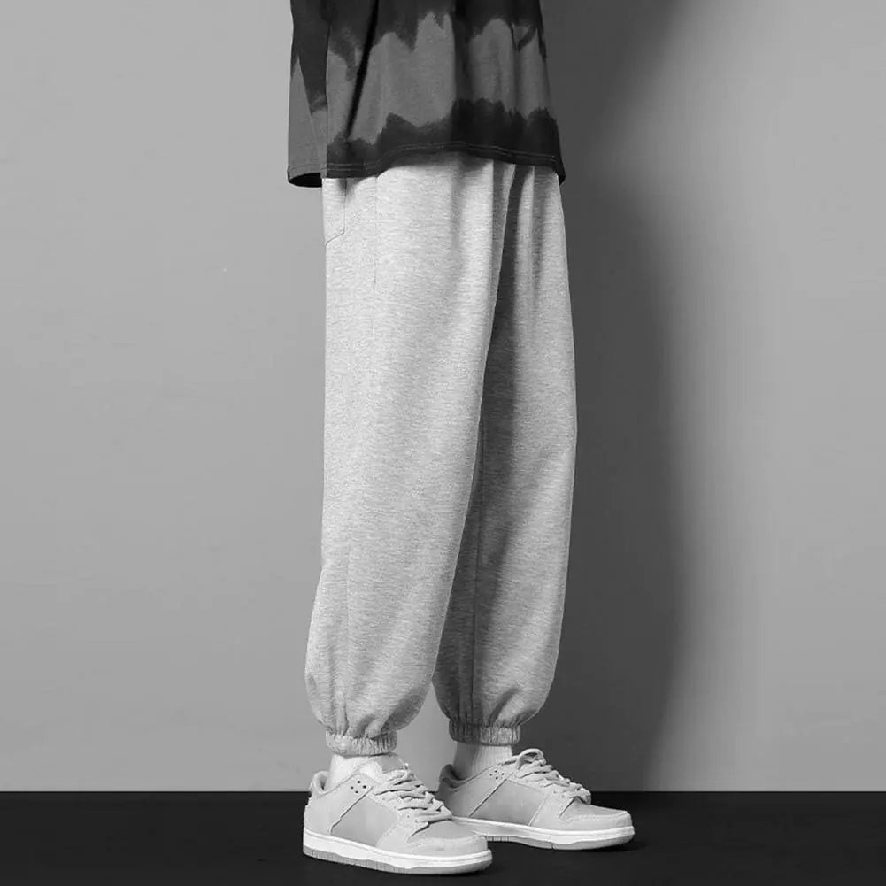 Men's Casual Loose Ice Silk 3/4 Pants for Spring/Summer