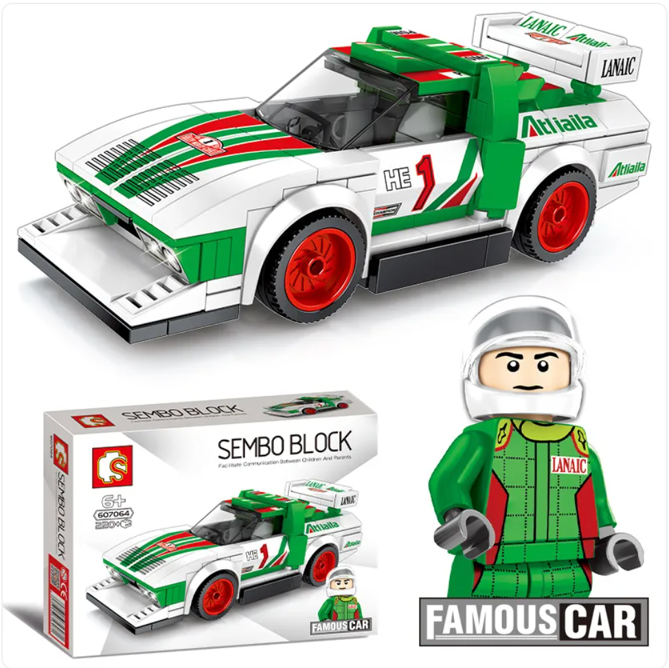 City Racing Building Blocks Set - Educational Car Story Toys for Children