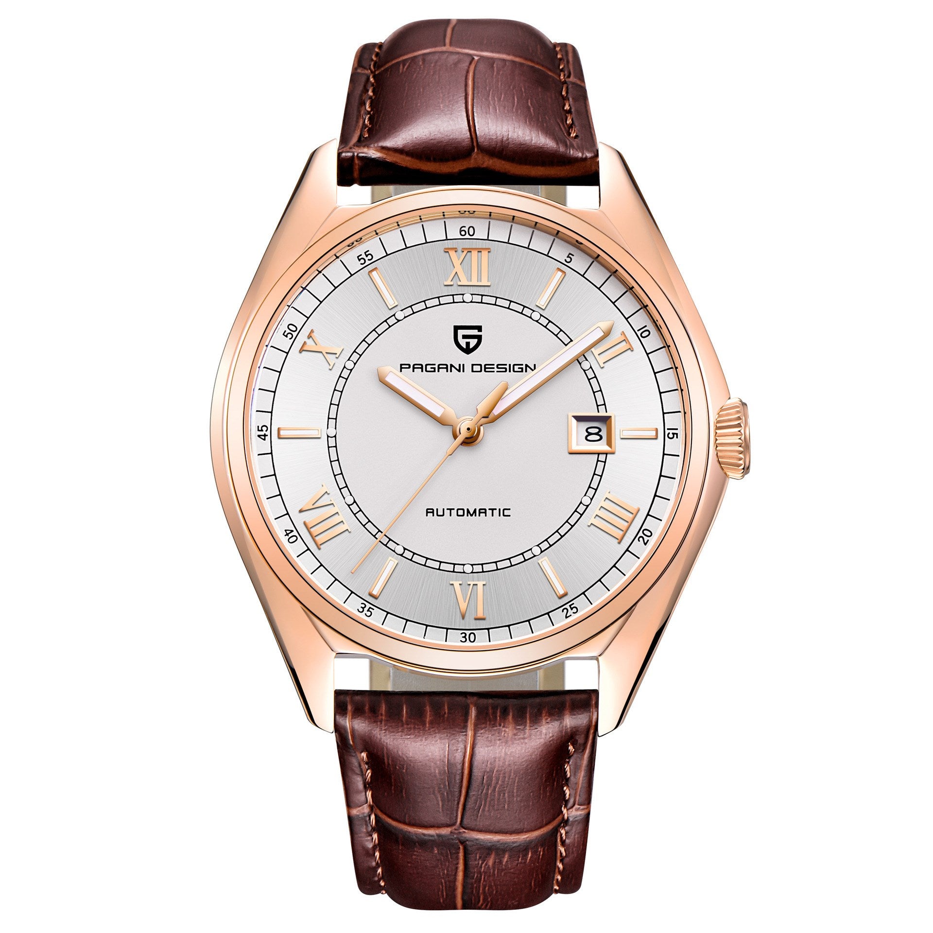PAGANI DESIGN Men's Automatic Mechanical Watch (Leather)