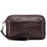 Multifunctional Leather Men's Hand Wallet with Handle