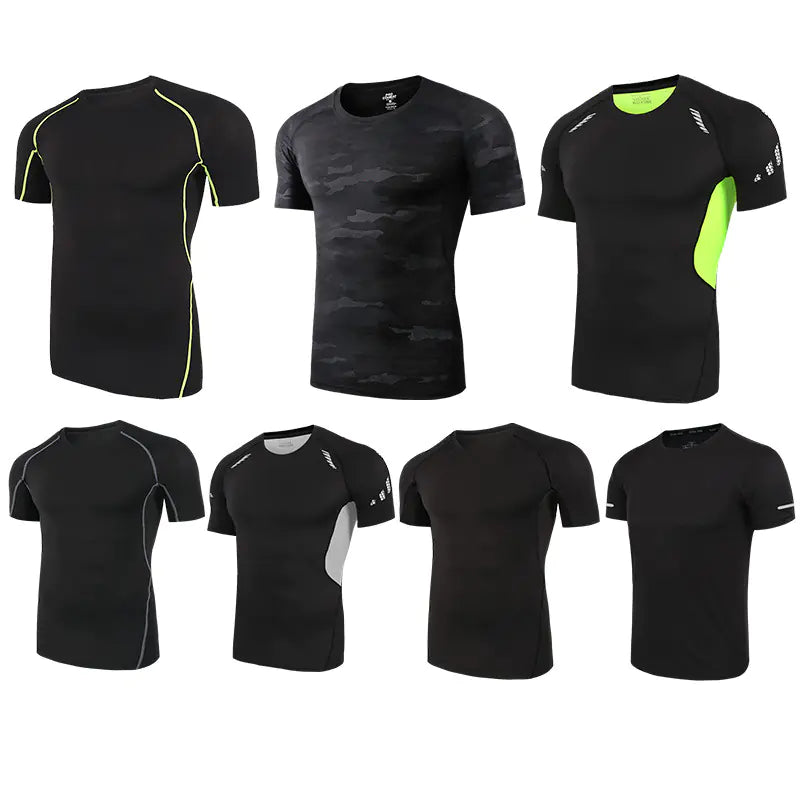 Men's Tight-Fitting Long Sleeve Sports Training Shirt