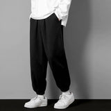 Men's Casual Loose Ice Silk 3/4 Pants for Spring/Summer