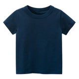 Solid Color Cotton T-Shirts for Kids and Toddlers