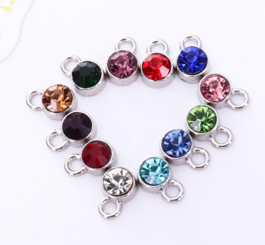 Customized Birthstone Necklace with Heart and Letter