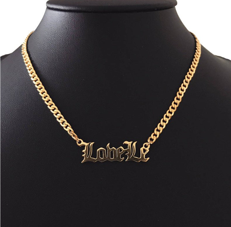 Custom Stainless Steel Name Necklace for Women
