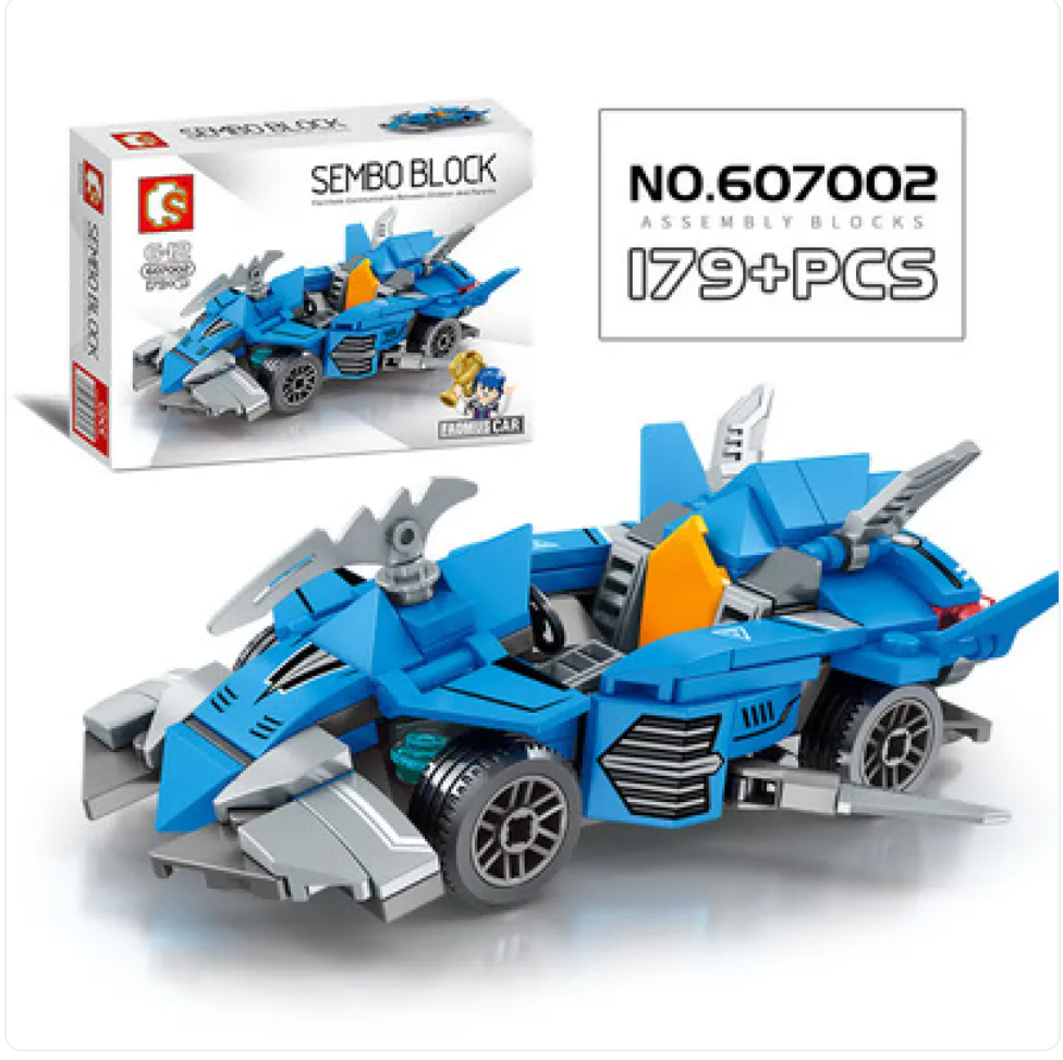 City Racing Building Blocks Set - Educational Car Story Toys for Children