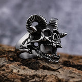 Titanium Steel Skull Ring - Stylish Wholesale Jewelry