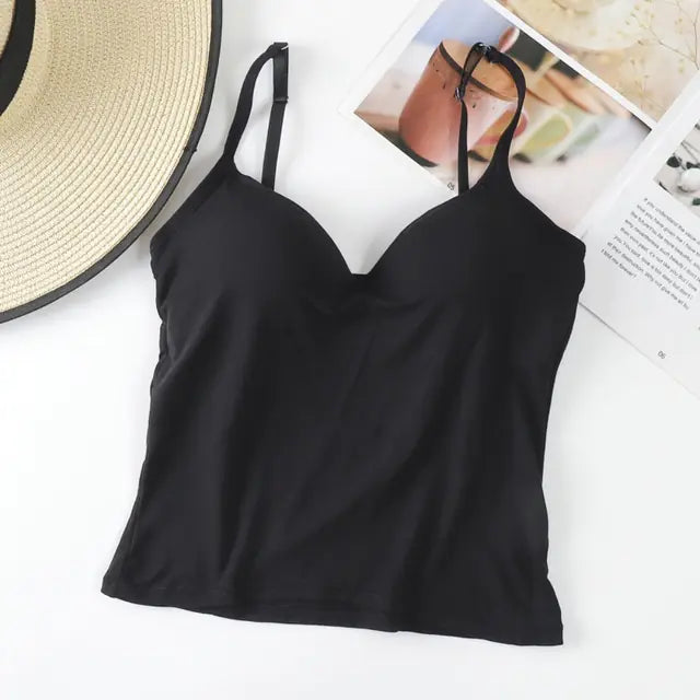 Women's V-neck Soft Breathable Padded Sling Top