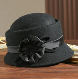 Retro Women's Wool Felt Top Hat