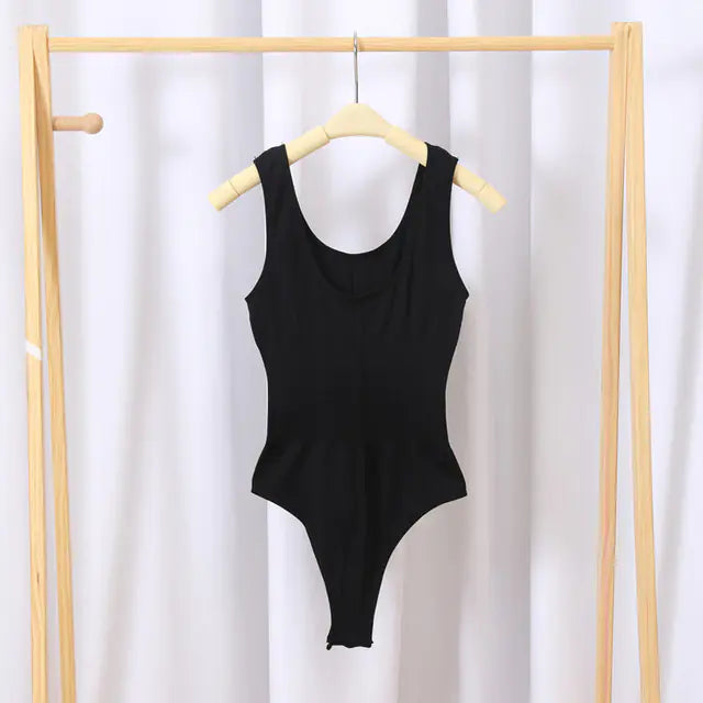 Women's Tummy Control Fitted Pants and U-Back Tank Top