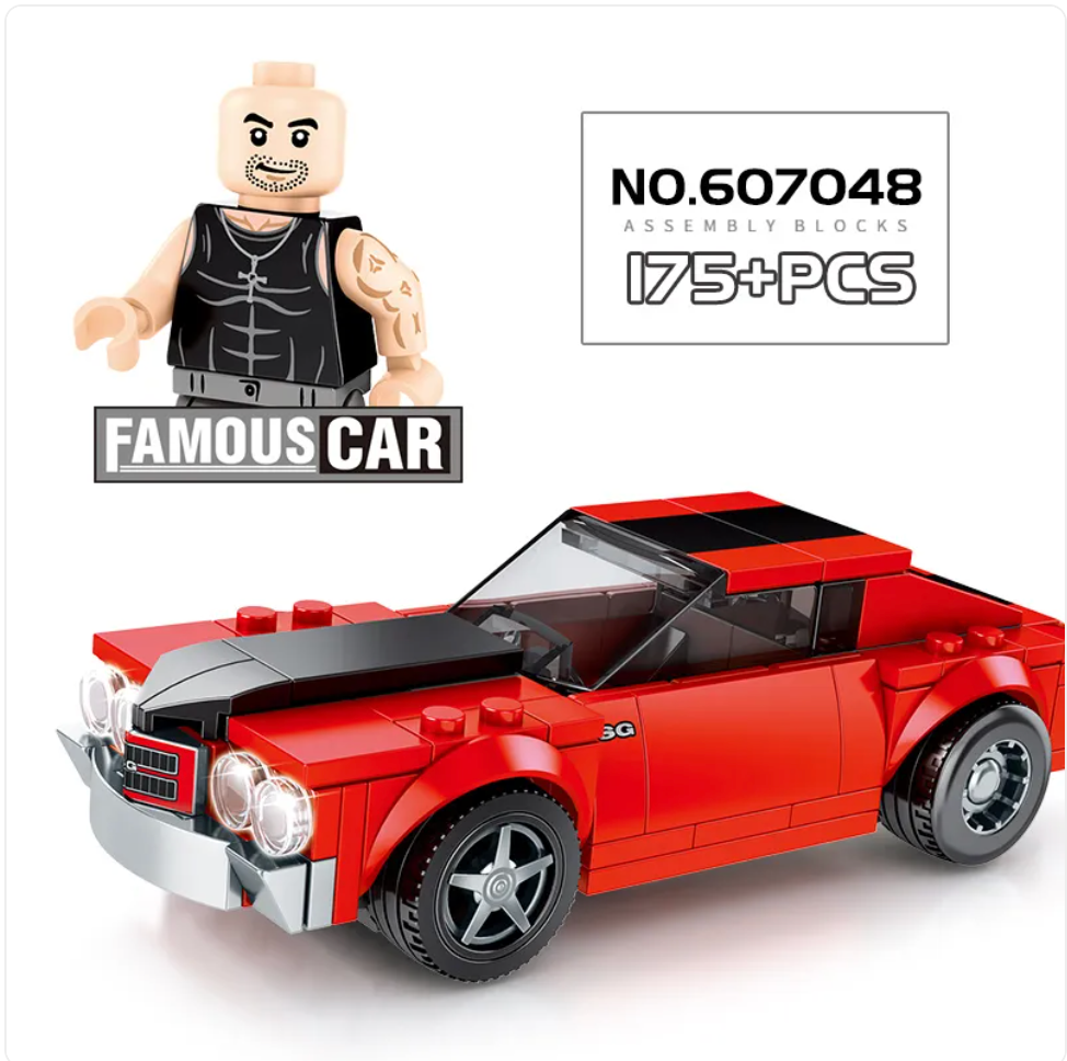 City Racing Building Blocks Set - Educational Car Story Toys for Children