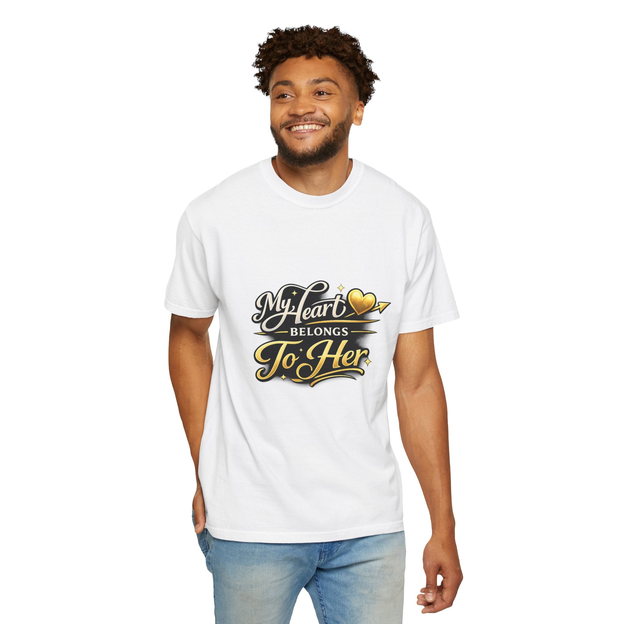 My Heart Belongs To Her T-Shirt — Romantic Couples Tee