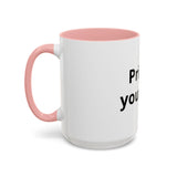 Accent Coffee Mug — Customizable "Print It Your Way" Black-Accent Ceramic Mug (11/15oz)