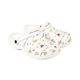 Women's Cute Patterned EVA Clogs — Hearts, Crowns & 'I Love Me' Design
