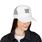 Grand Finale Trucker Hat — Foam Mesh Baseball Cap with 'Grand Finale' Embroidery