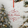 'Tis the Season Glass Ornament — Elegant Holiday Tree Decoration