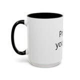 Accent Coffee Mug — Customizable "Print It Your Way" Black-Accent Ceramic Mug (11/15oz)