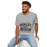 World's Best Boyfriend T-Shirt — Crowned Retro Badge