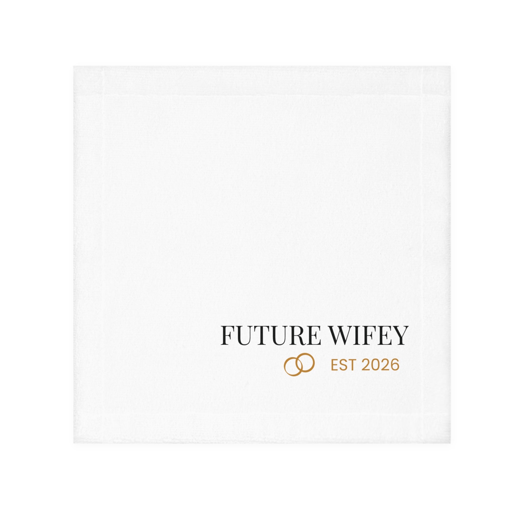 Future Wifey Face Towel – 'EST 2026' Bridal Party Favor