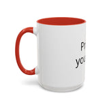 Accent Coffee Mug — Customizable "Print It Your Way" Black-Accent Ceramic Mug (11/15oz)