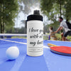 Water Bottle — "I love you with all my butt" Funny Stainless Steel Sports Bottle (Valentine's Gift)