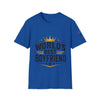 World's Best Boyfriend T-Shirt — Crowned Retro Badge