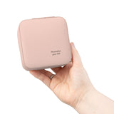 Travel Jewelry Case – Compact Pink Jewelry Organizer for Rings, Earrings & Necklaces